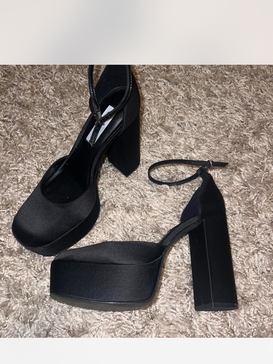Steve Madden Agata black satin heels main image 0